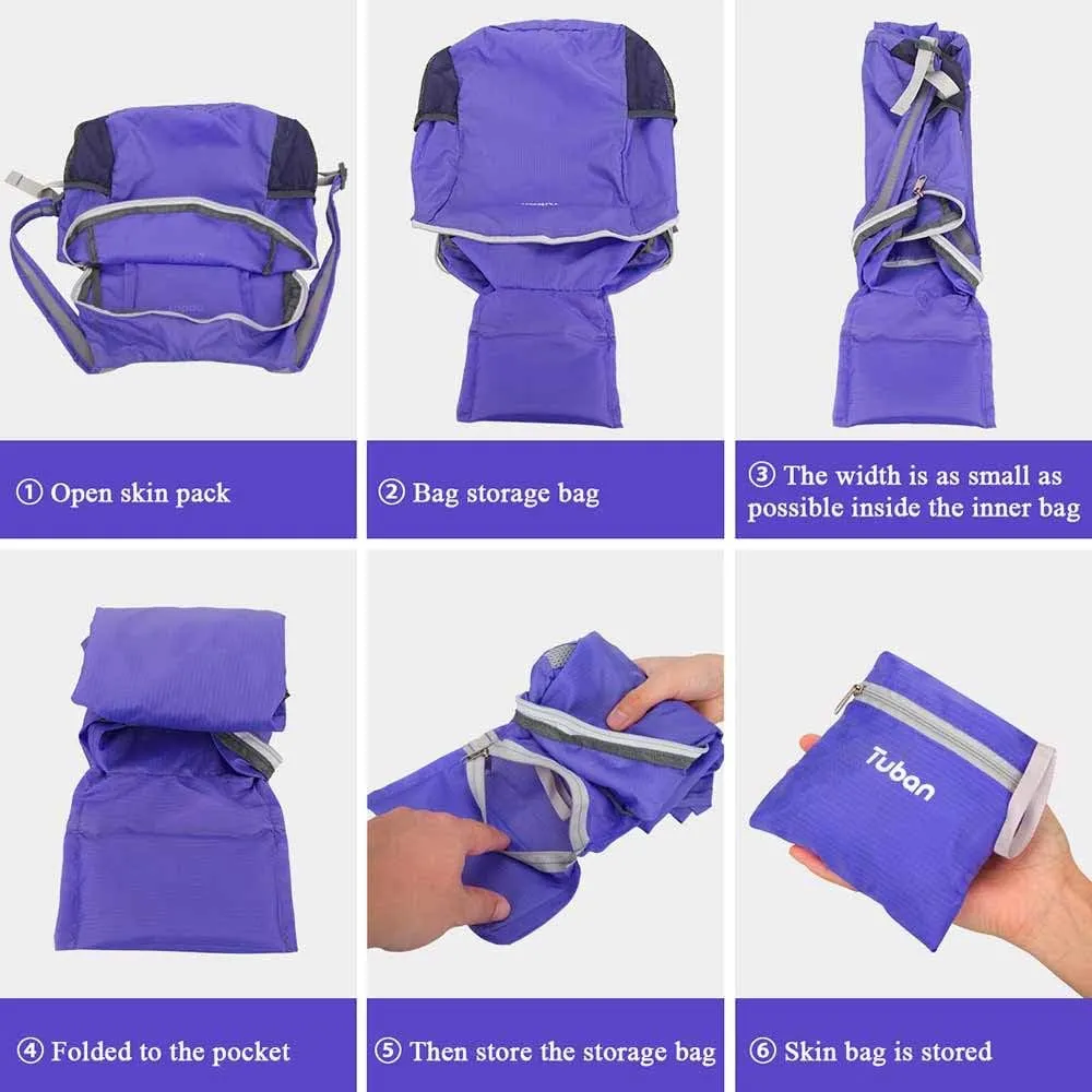 Ultra Lightweight Packable Water Resistant Backpack for Travel Camping Outdoor Hiking Daypack