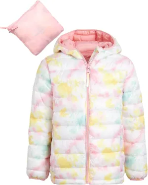 URBAN REPUBLIC Girls' Jacket - Packable Water Resistant Bubble Puffer Windbreaker Coat