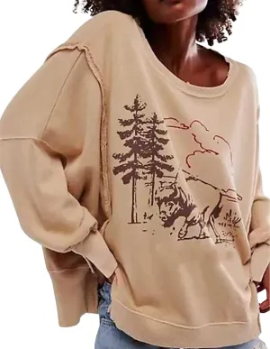 utcoco Oversized Sweatshirt for Women Letter Graphic Crew Neck Long Sleeve Shirts Fashion Hoodies Tops