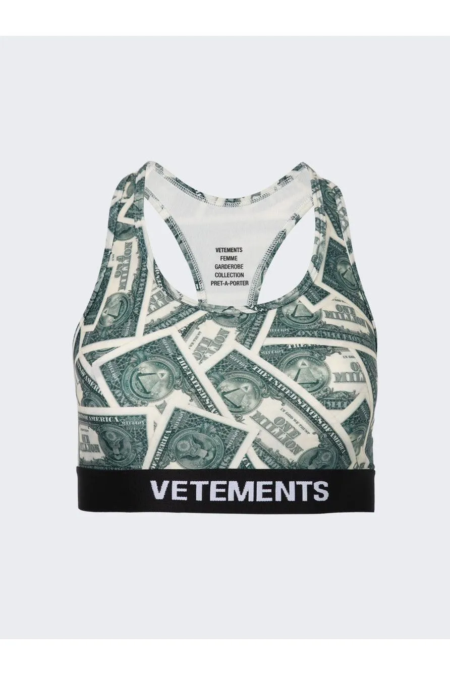 VETEMENTS | Million Dollar Sports Bra - Green