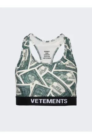 VETEMENTS | Million Dollar Sports Bra - Green