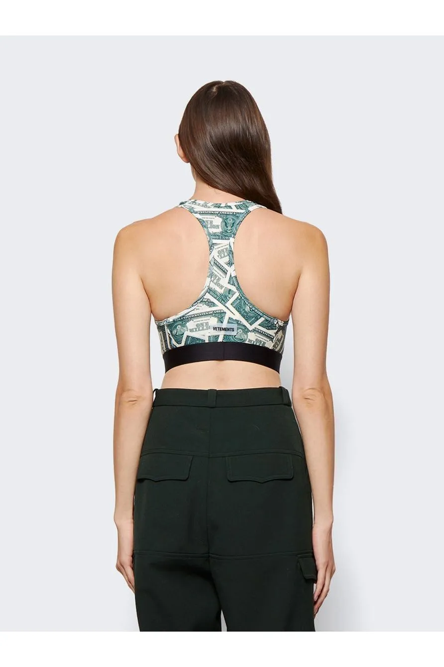 VETEMENTS | Million Dollar Sports Bra - Green