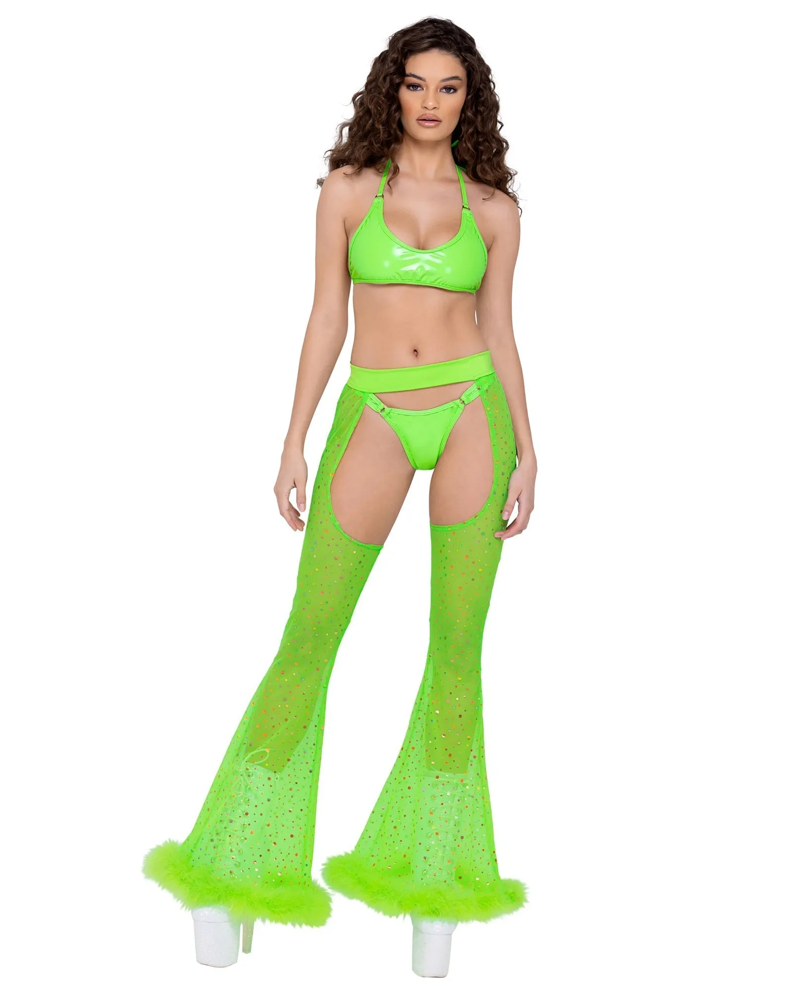 Vinyl Thong Bottoms - Womens Rave Bottoms