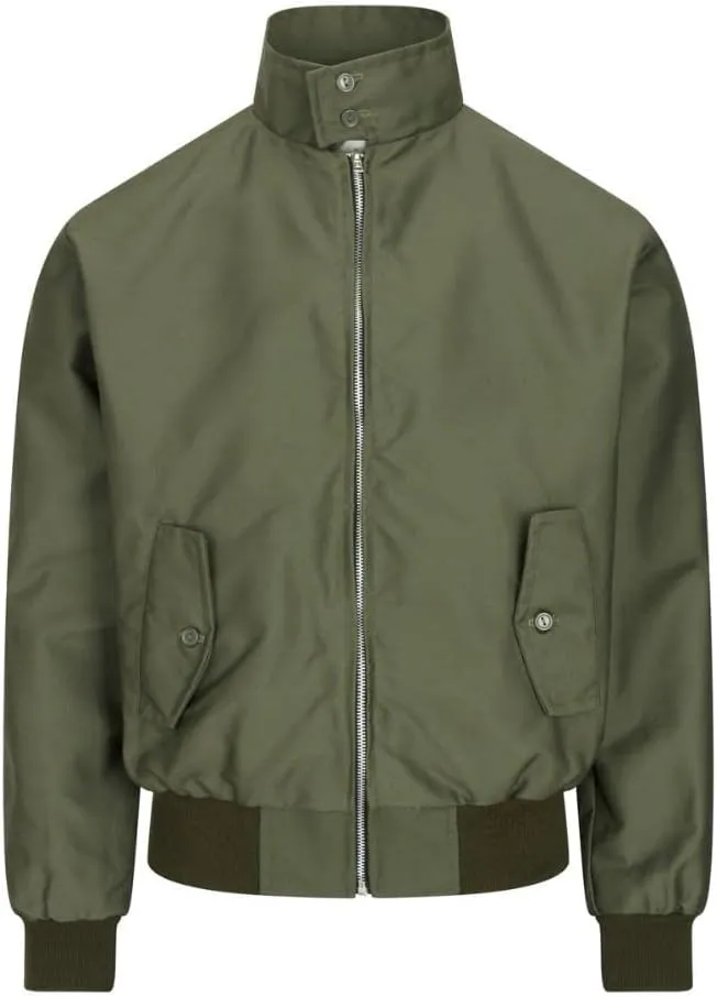 Walker and Hawkes Classic Harrington Jacket for Men - Timeless Water-Resistant Spring Jacket, Premium Cotton, Flannel-Lined