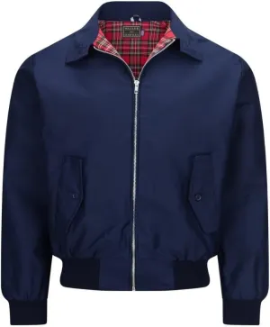 Walker and Hawkes Classic Harrington Jacket for Men - Timeless Water-Resistant Spring Jacket, Premium Cotton, Flannel-Lined