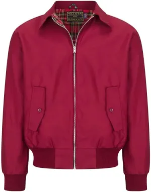 Walker and Hawkes Classic Harrington Jacket for Men - Timeless Water-Resistant Spring Jacket, Premium Cotton, Flannel-Lined