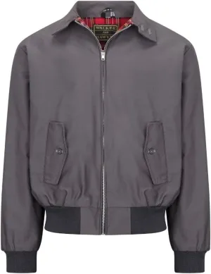 Walker and Hawkes Classic Harrington Jacket for Men - Timeless Water-Resistant Spring Jacket, Premium Cotton, Flannel-Lined