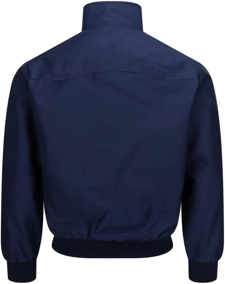 Walker and Hawkes Classic Harrington Jacket for Men - Timeless Water-Resistant Spring Jacket, Premium Cotton, Flannel-Lined