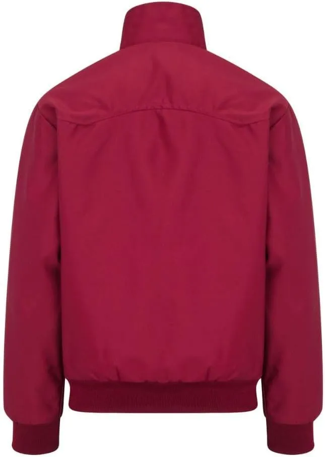 Walker and Hawkes Classic Harrington Jacket for Men - Timeless Water-Resistant Spring Jacket, Premium Cotton, Flannel-Lined