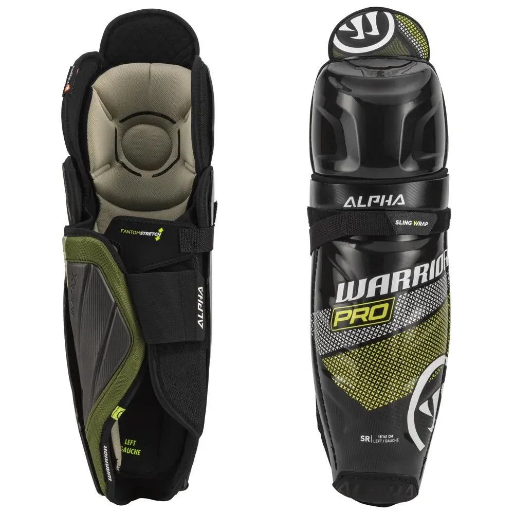 Warrior Alpha Pro Junior Hockey Shin Guards