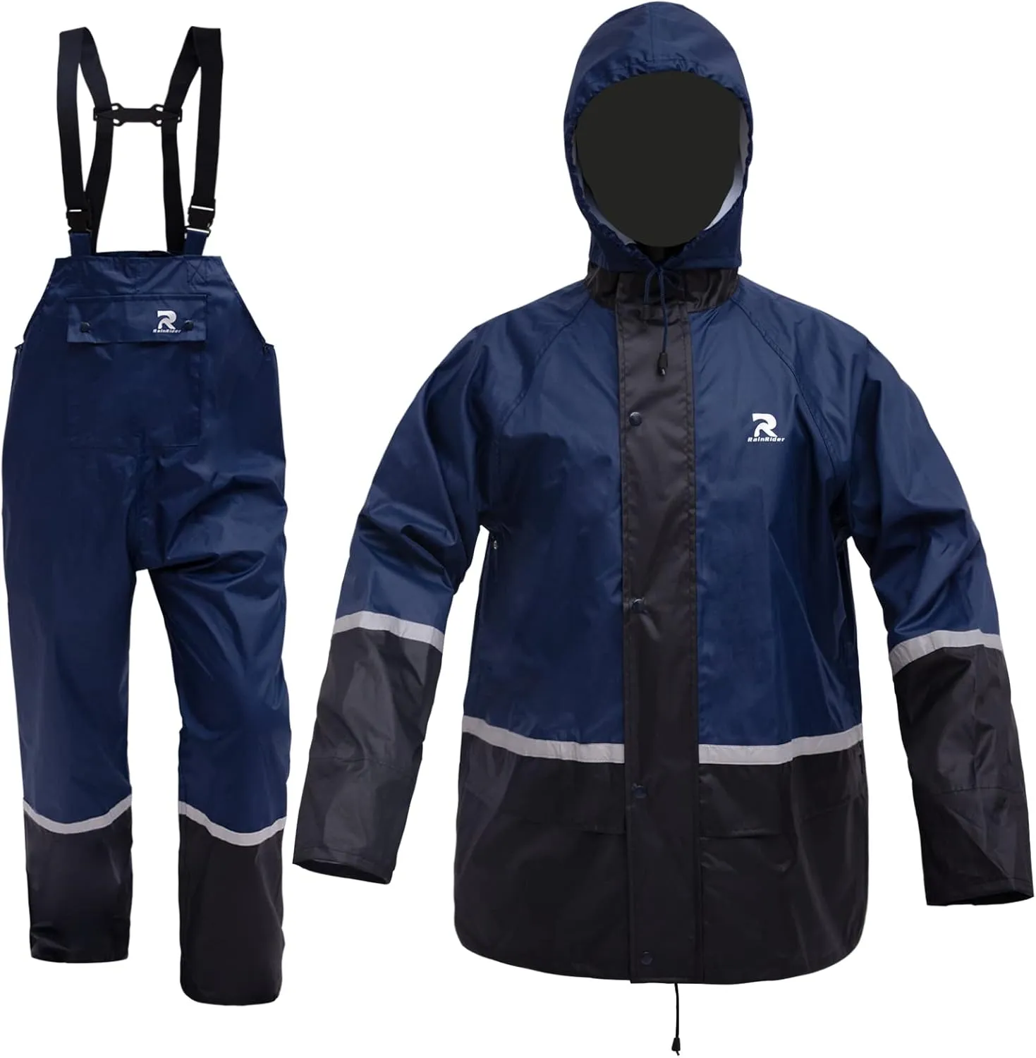 Waterproof Breathable Suits for Men - Durable Oxford Rain Jacket Coat With Pants