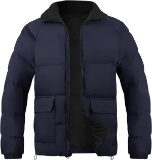 WEEN CHARM Men's Winter Puffer Bubble Coat Water-Resistant Insulated Jacket