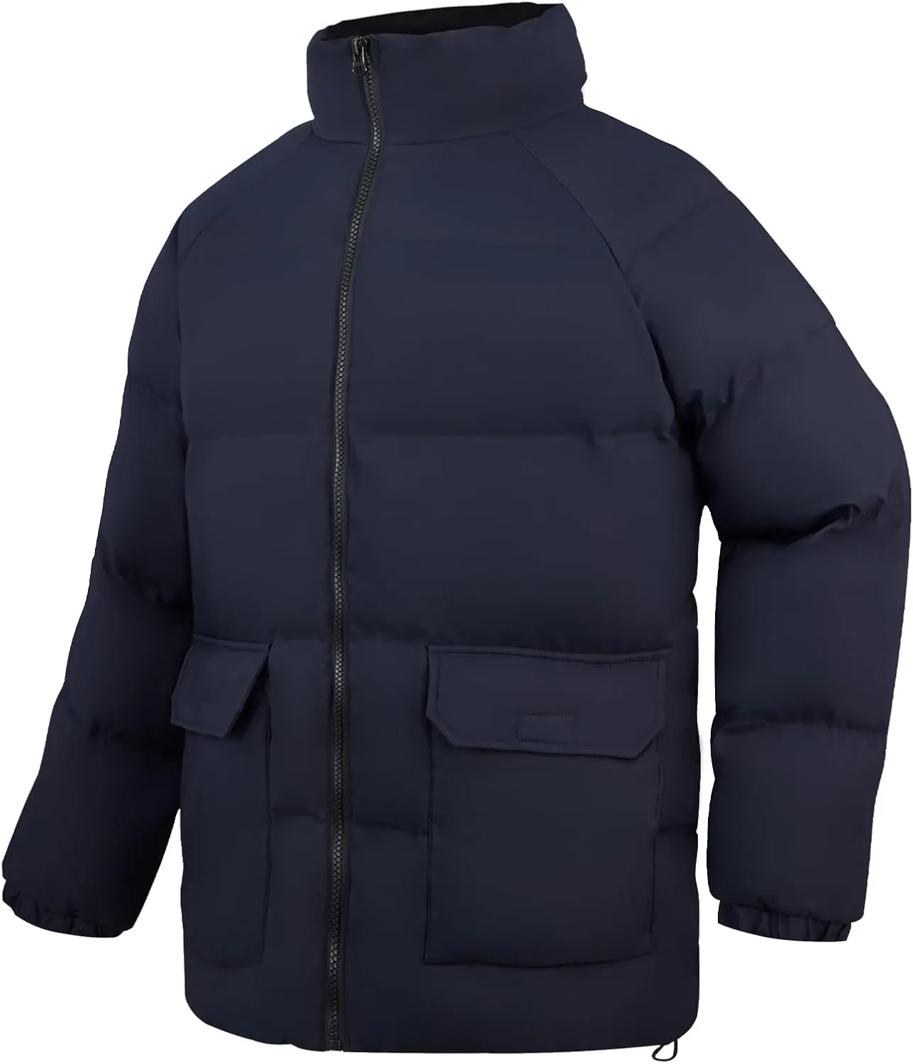 WEEN CHARM Men's Winter Puffer Bubble Coat Water-Resistant Insulated Jacket