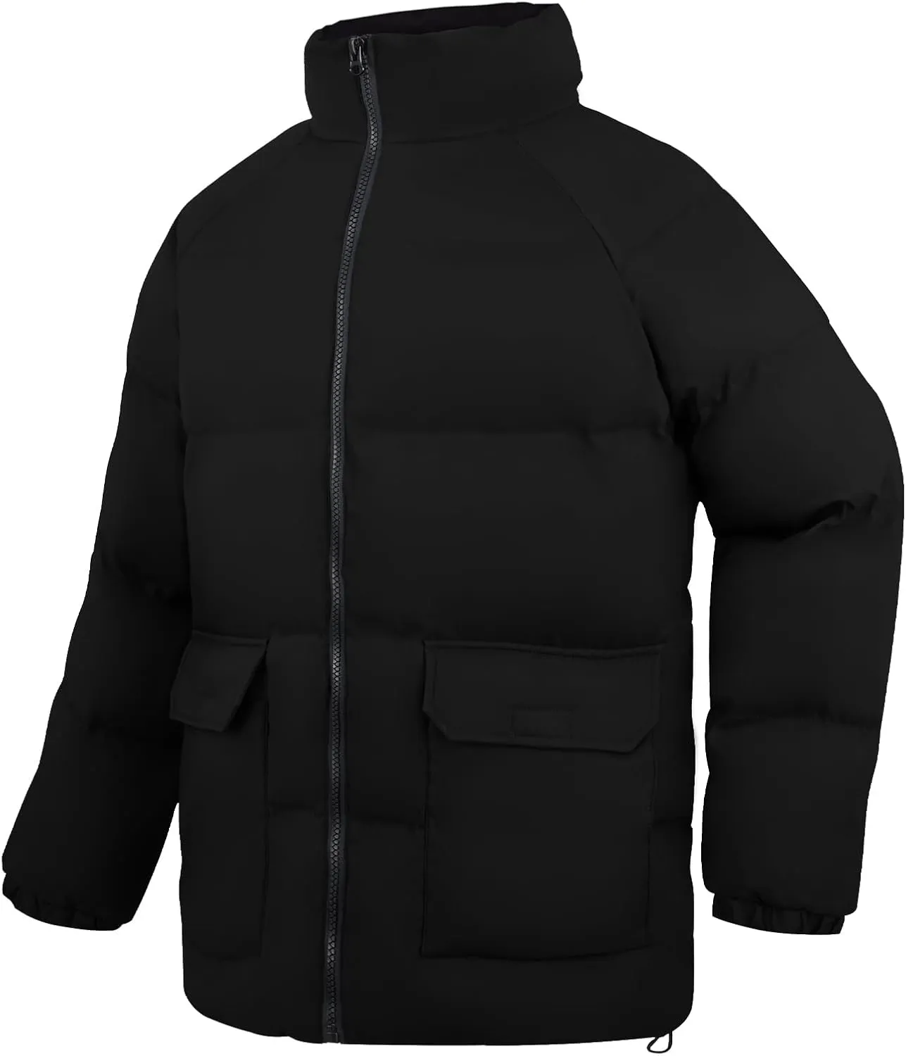 WEEN CHARM Men's Winter Puffer Bubble Coat Water-Resistant Insulated Jacket
