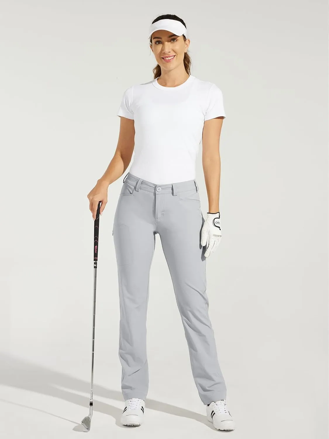Willit Women's Golf Pants Hiking Pants Quick Dry Lightweight Outdoor Casual Pants with Pockets Water Resistant