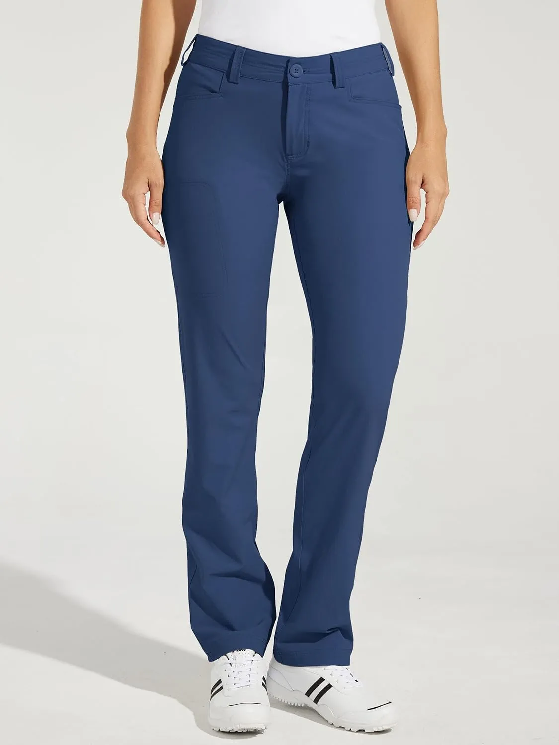 Willit Women's Golf Pants Hiking Pants Quick Dry Lightweight Outdoor Casual Pants with Pockets Water Resistant