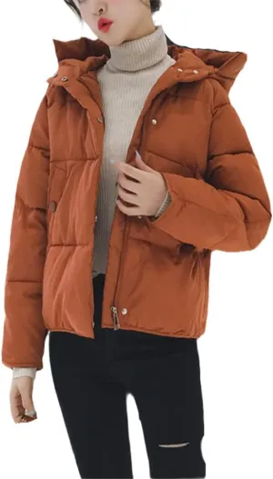 Winter Down Padded Jacket, Women's Short Korean Style Loose Bread Coat, Winter Cotton Small Padded Jacket