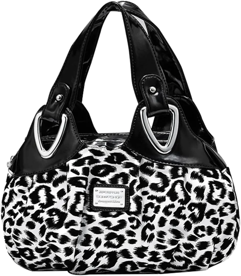 Women Fashion Handbag Flower Pattern Hobo Bag Water Resistant Polyurethane Bags