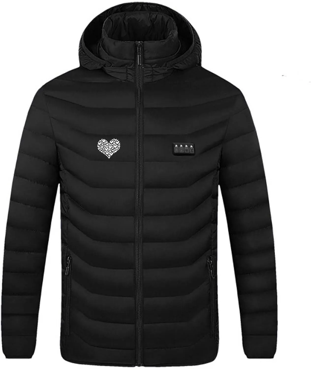 Women Men Heated Jacket, 4 Heating Modes 19 Heating Zones Winter Thermal Coats Cold Weather Ski Fishing Gear