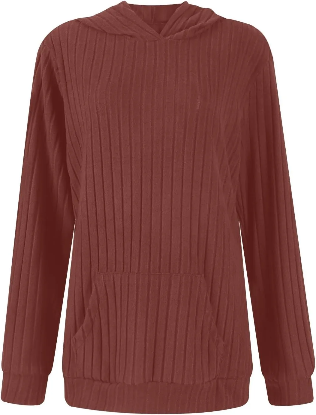 Women Oversized Hoodies Long Sleeve Pullover Sweater With Pockets Lightweight Tunic Tops 2024 Fall Winter Outfits