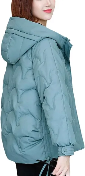 Women Winter Jacket Short Warm Parkas Autumn Thickening Coat Cotton Padded Hooded Jacket Plus Size