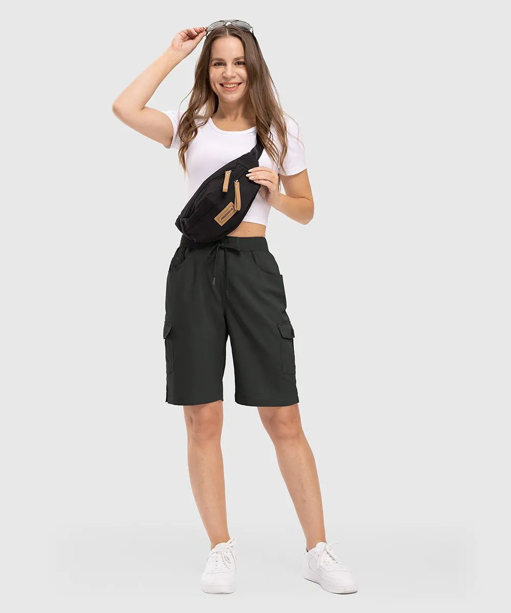 Women's 10" Lightweight Knee Length Casual Shorts