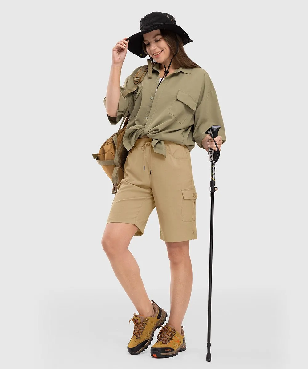 Women's 10" Lightweight Knee Length Casual Shorts