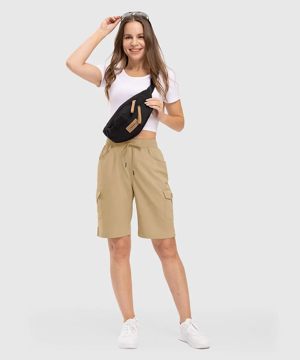 Women's 10" Lightweight Knee Length Casual Shorts