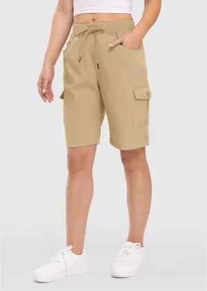 Women's 10" Lightweight Knee Length Casual Shorts