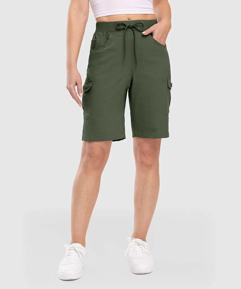 Women's 10" Lightweight Knee Length Casual Shorts