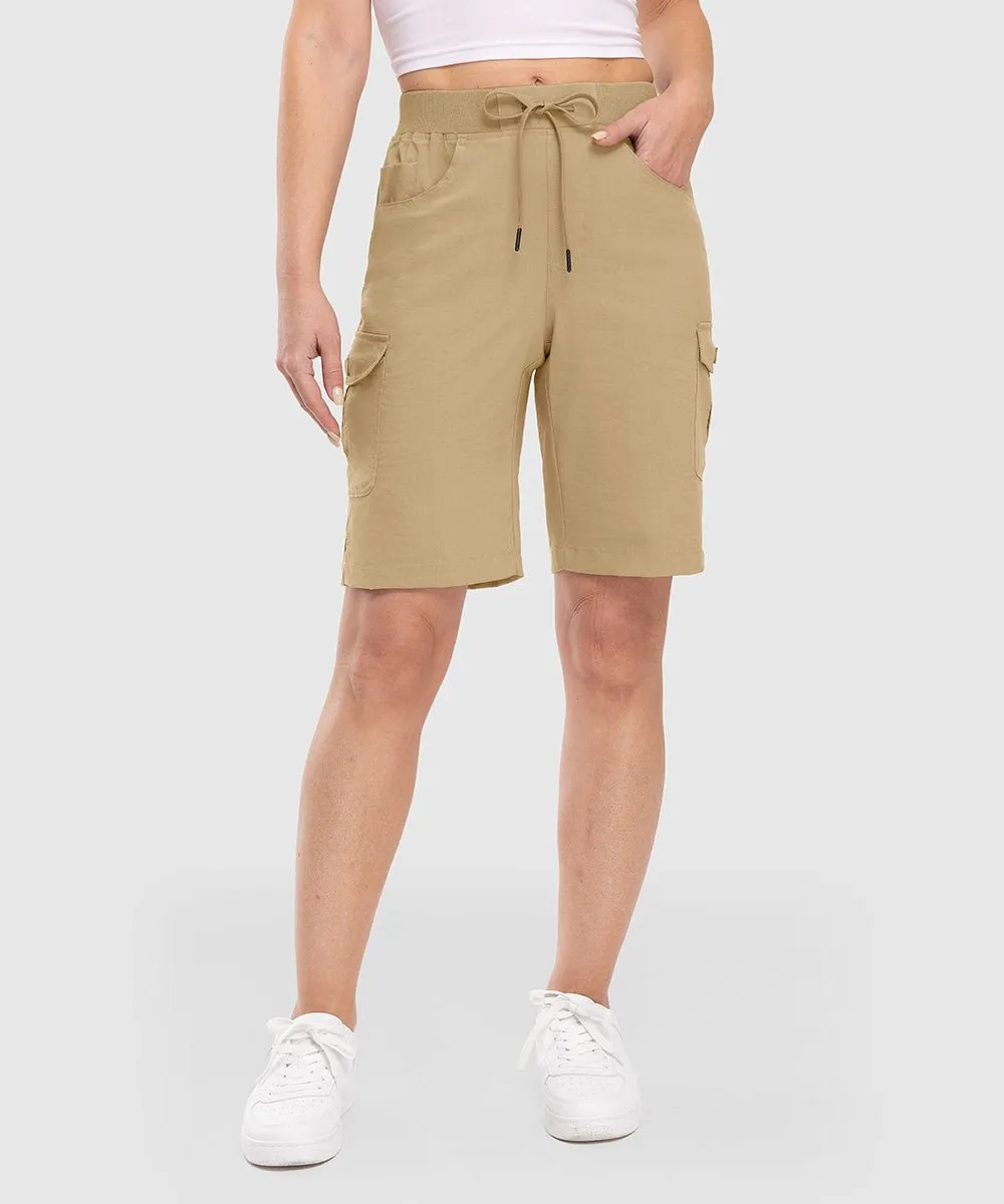 Women's 10" Lightweight Knee Length Casual Shorts