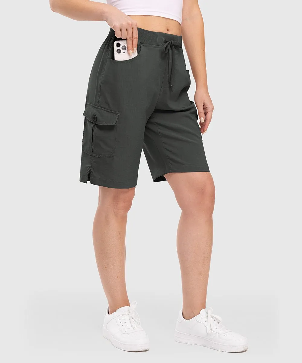 Women's 10" Lightweight Knee Length Casual Shorts