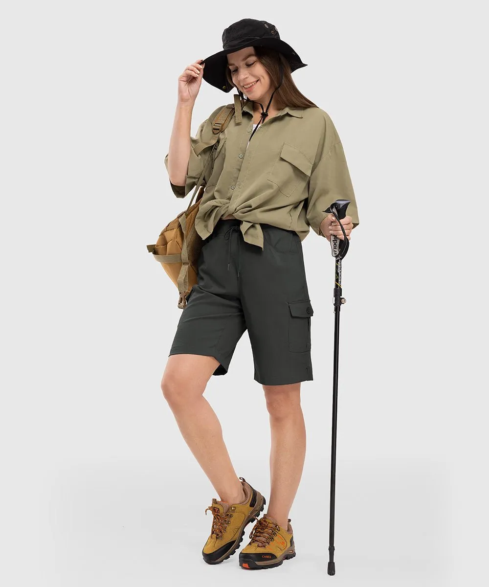 Women's 10" Lightweight Knee Length Casual Shorts