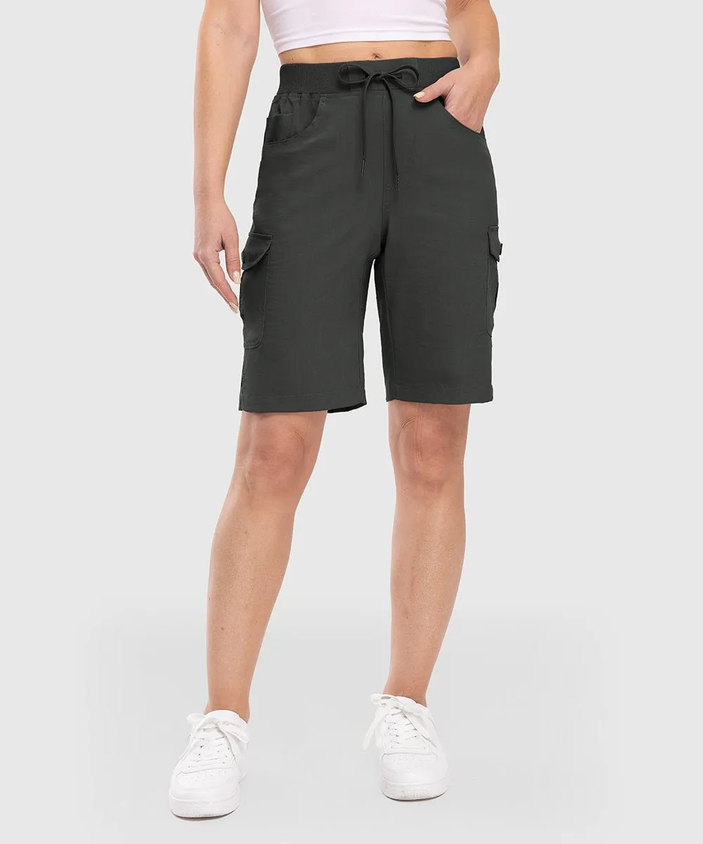 Women's 10" Lightweight Knee Length Casual Shorts