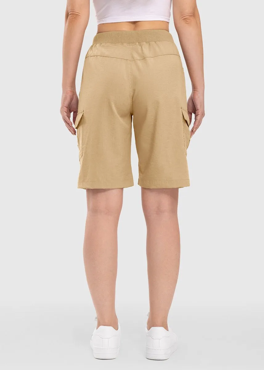 Women's 10" Lightweight Knee Length Casual Shorts