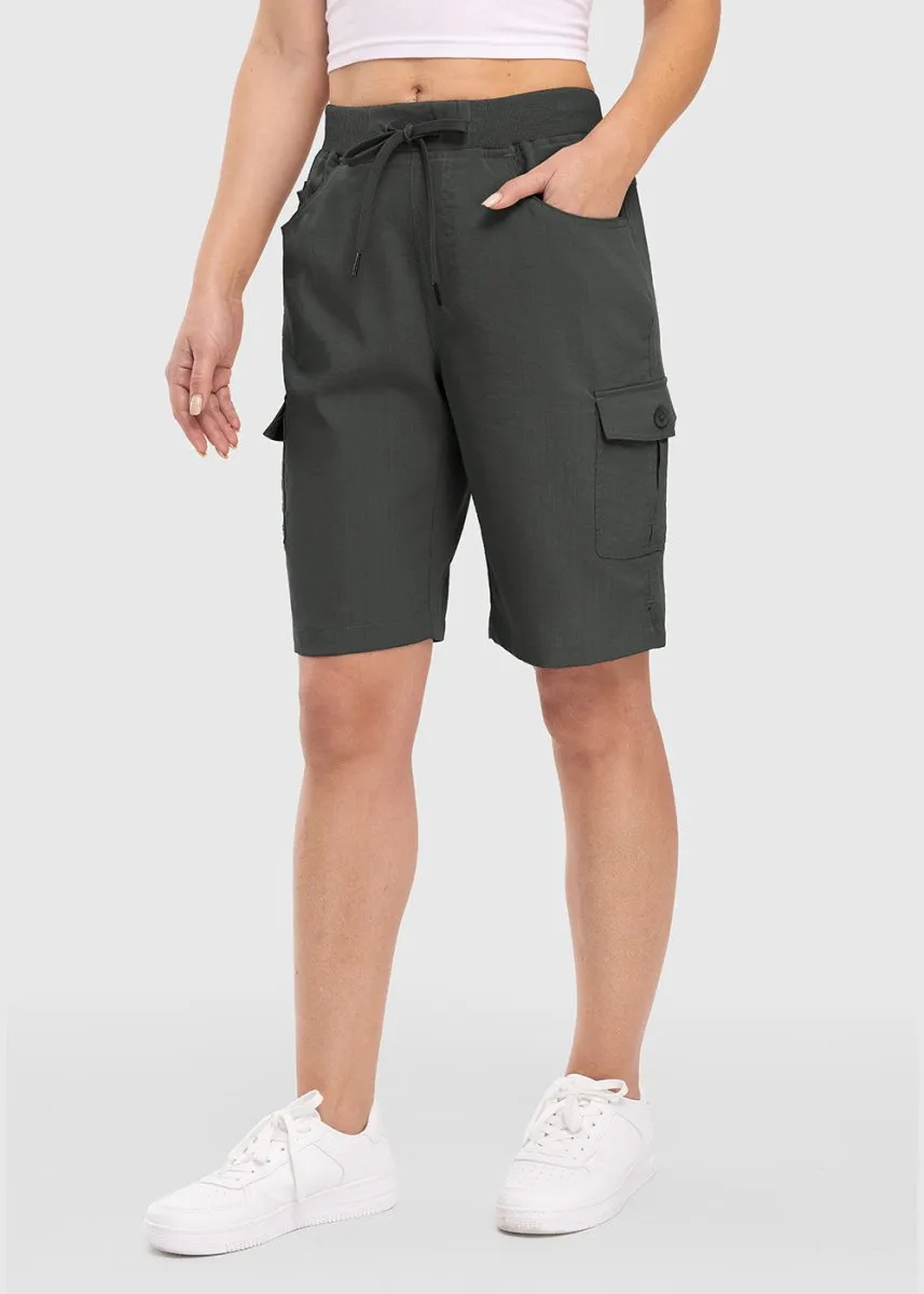 Women's 10" Lightweight Knee Length Casual Shorts
