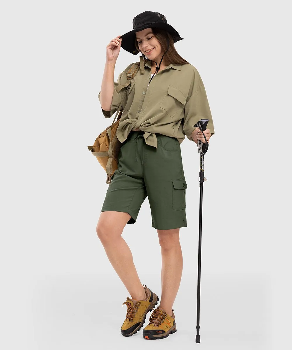 Women's 10" Lightweight Knee Length Casual Shorts
