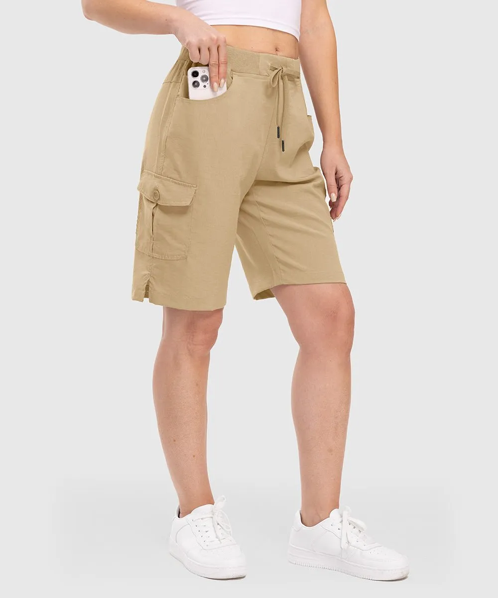 Women's 10" Lightweight Knee Length Casual Shorts