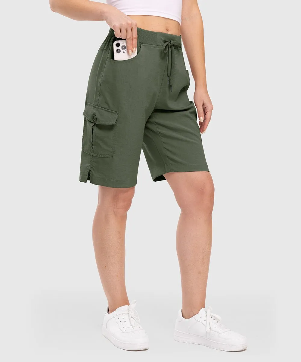 Women's 10" Lightweight Knee Length Casual Shorts