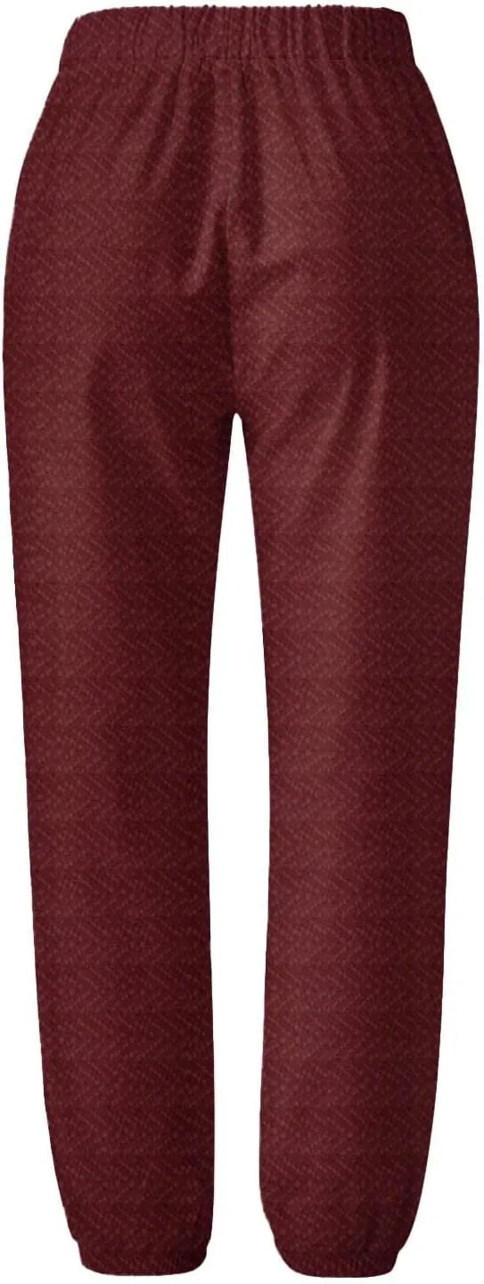 Women's Cotton Linen Capri Pants Elastic High Waisted Straight Leg Lounge Pants Casual Loose Fit Summer Trousers