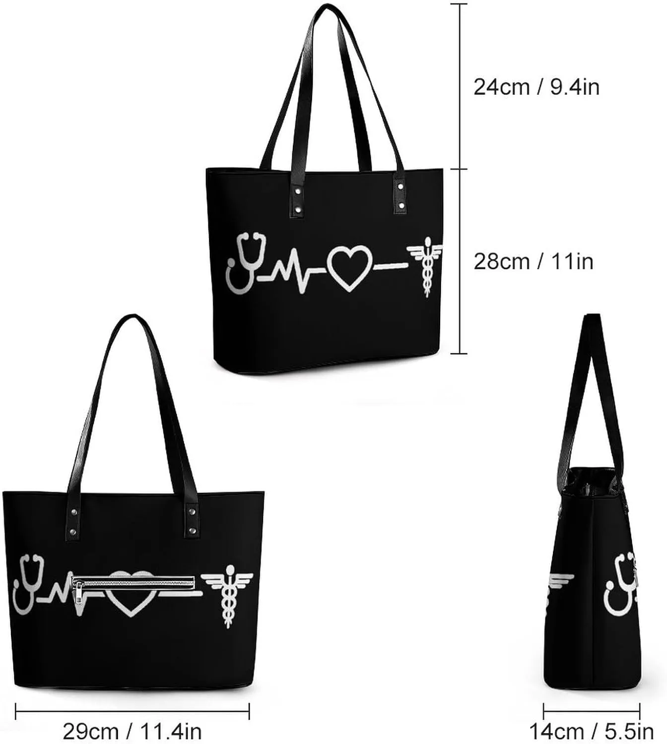 Women's Large Capacity Travel Tote Bag Waterproof Durable Shopping Handbag