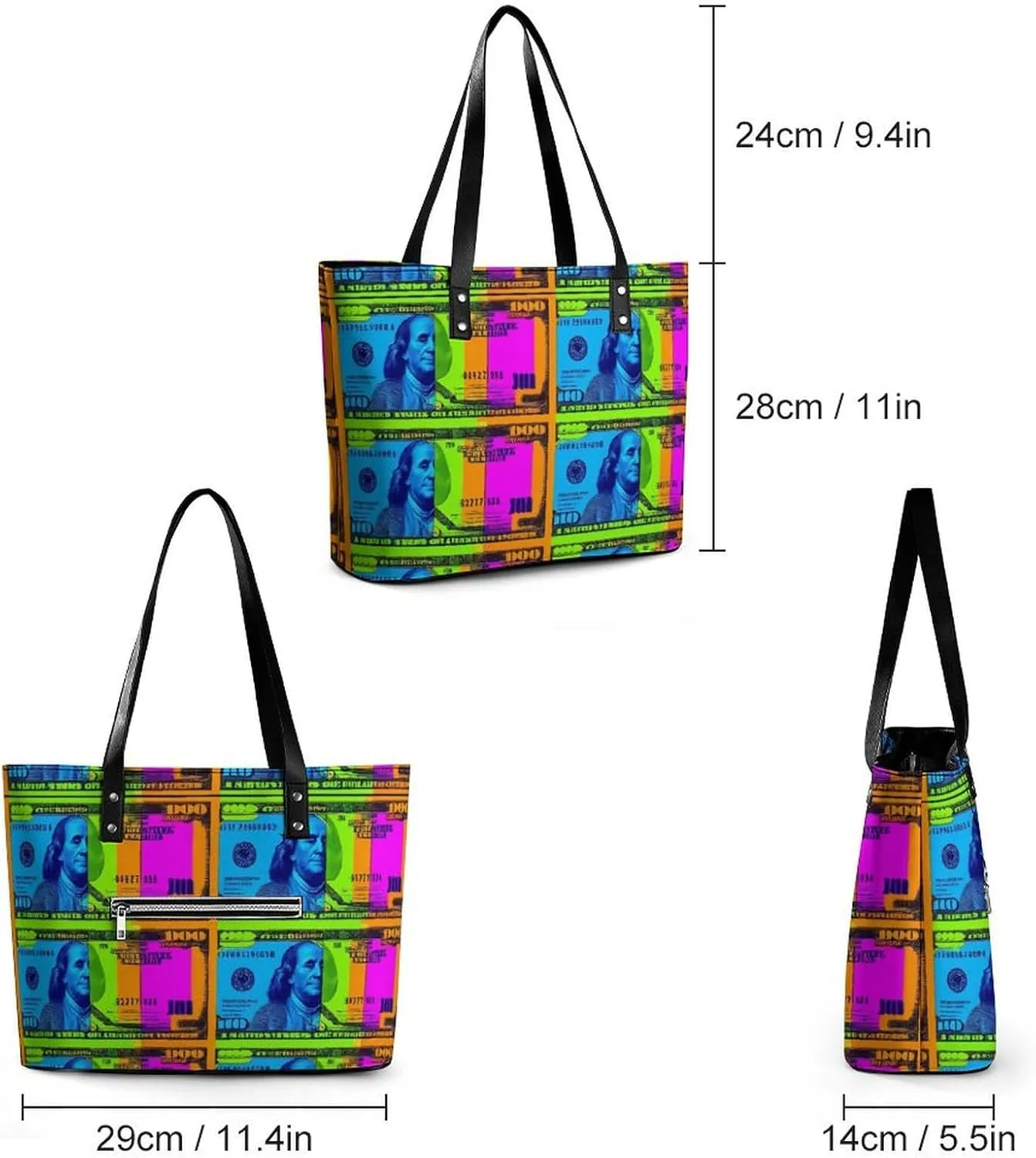Women's Large Capacity Travel Tote Bag Waterproof Durable Shopping Handbag