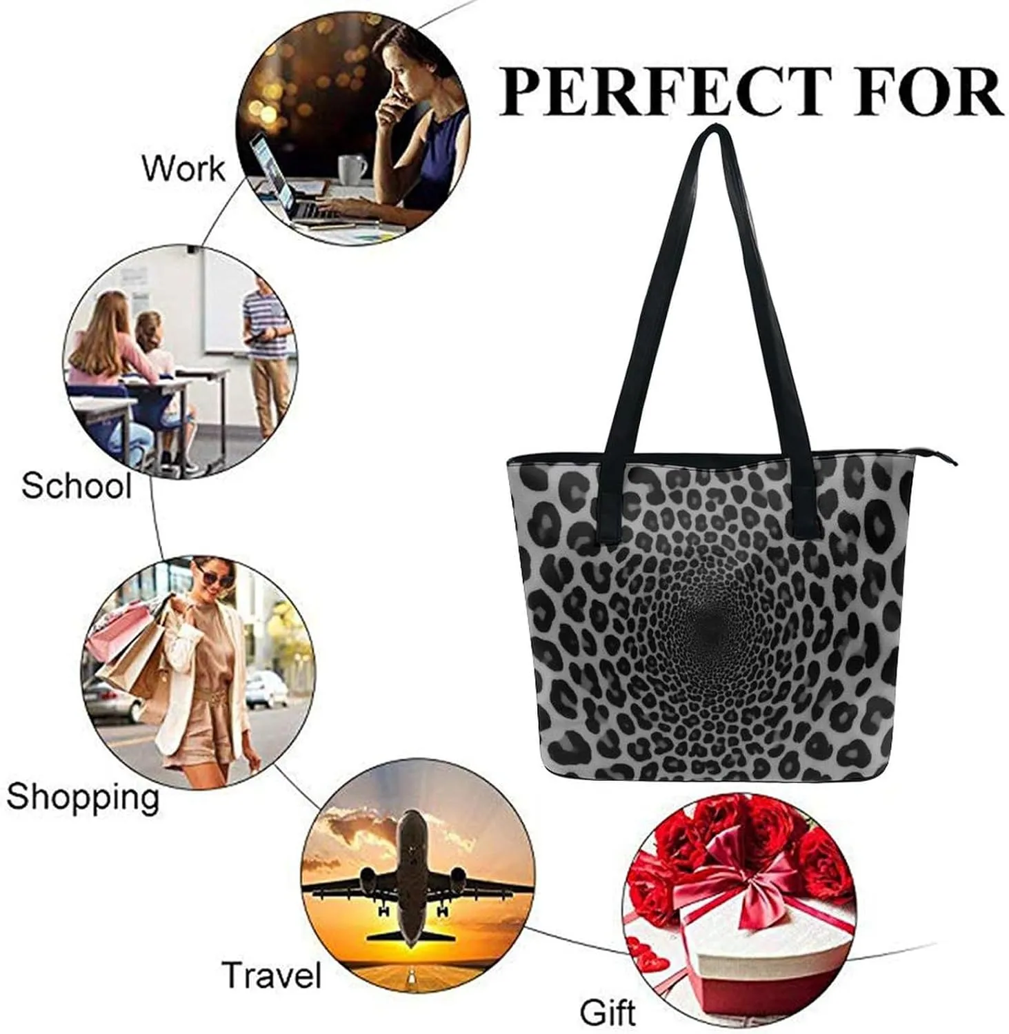 Women's Large Capacity Travel Tote Bag Waterproof Durable Shopping Handbag