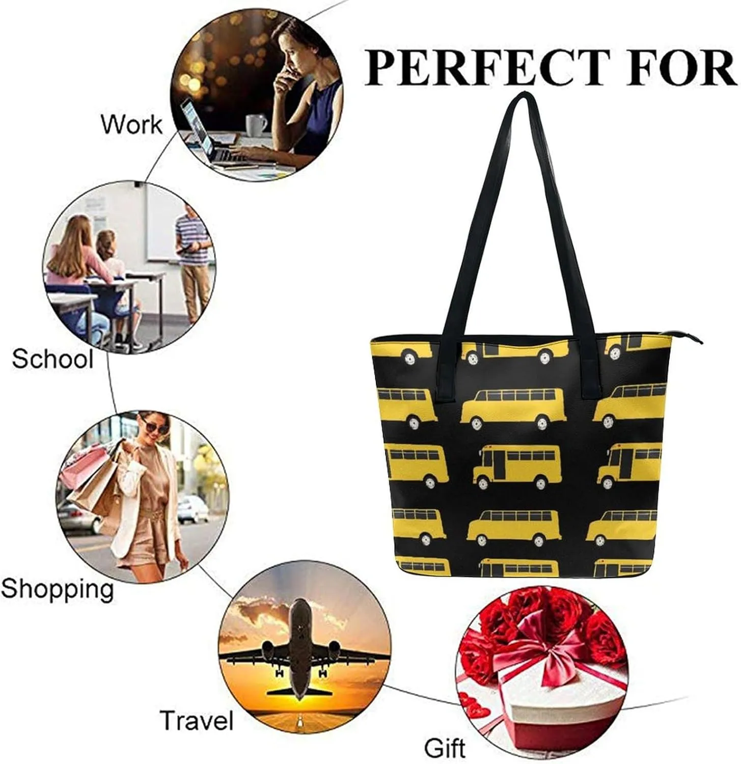 Women's Large Capacity Travel Tote Bag Waterproof Durable Shopping Handbag