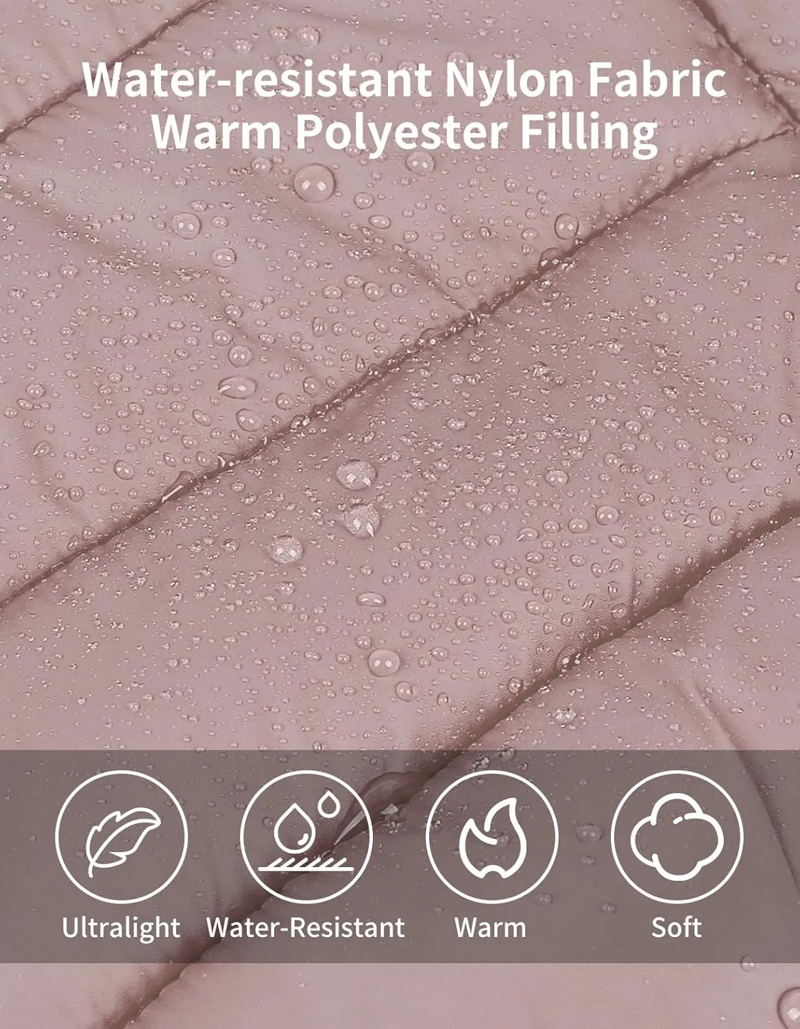 Women's Lightweight Water-Resistant Packable Puffer Vest Sleeveless Quilted Puffer Vest Outerwear