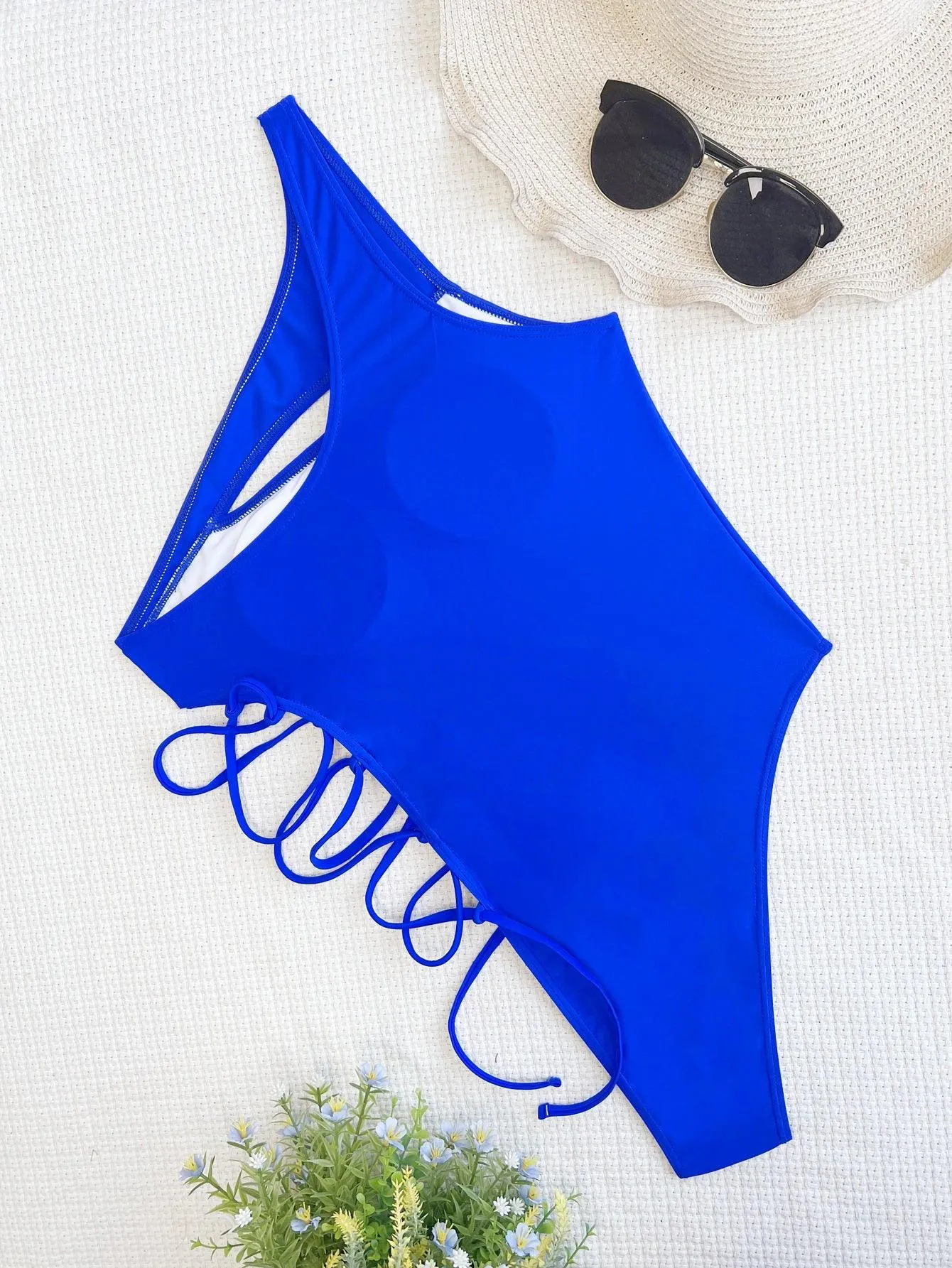 Women's One-Shoulder One-Piece Swimsuit - Chic Designer Swimwear by GFIT
