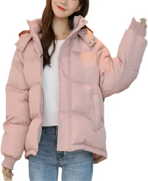 Women's Winter Coat, Casual Thicken Warm Parkas, Loose Hooded Overcoat, Cotton Padded Jackets Outwear