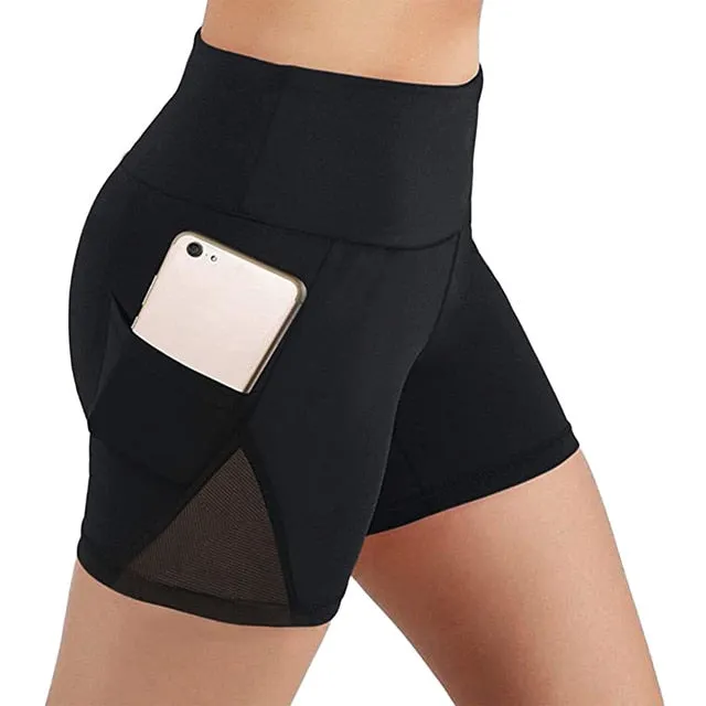 Women's Yoga Quick Dry Shorts with Pocket