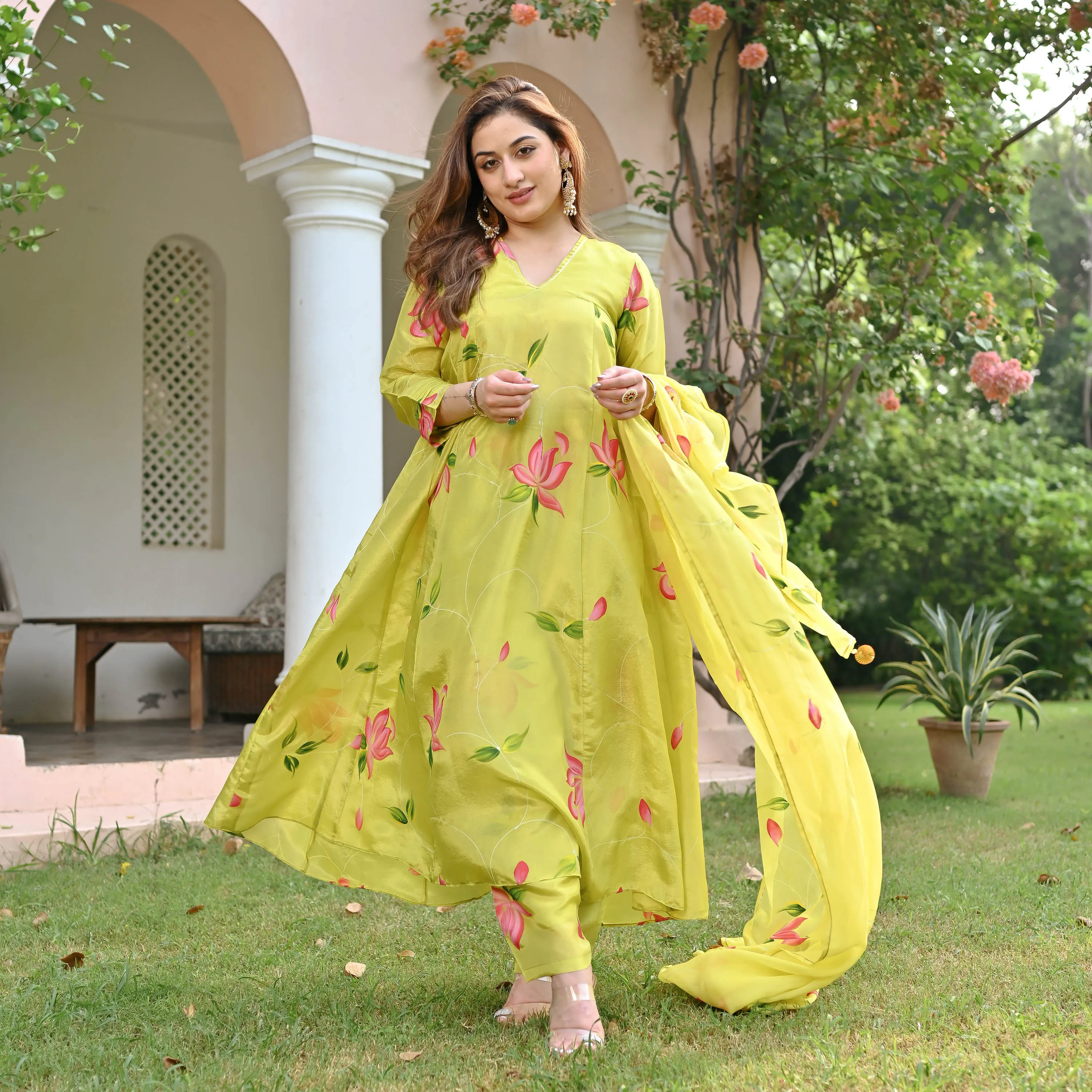 Yashvi Tissue Silk Suit set