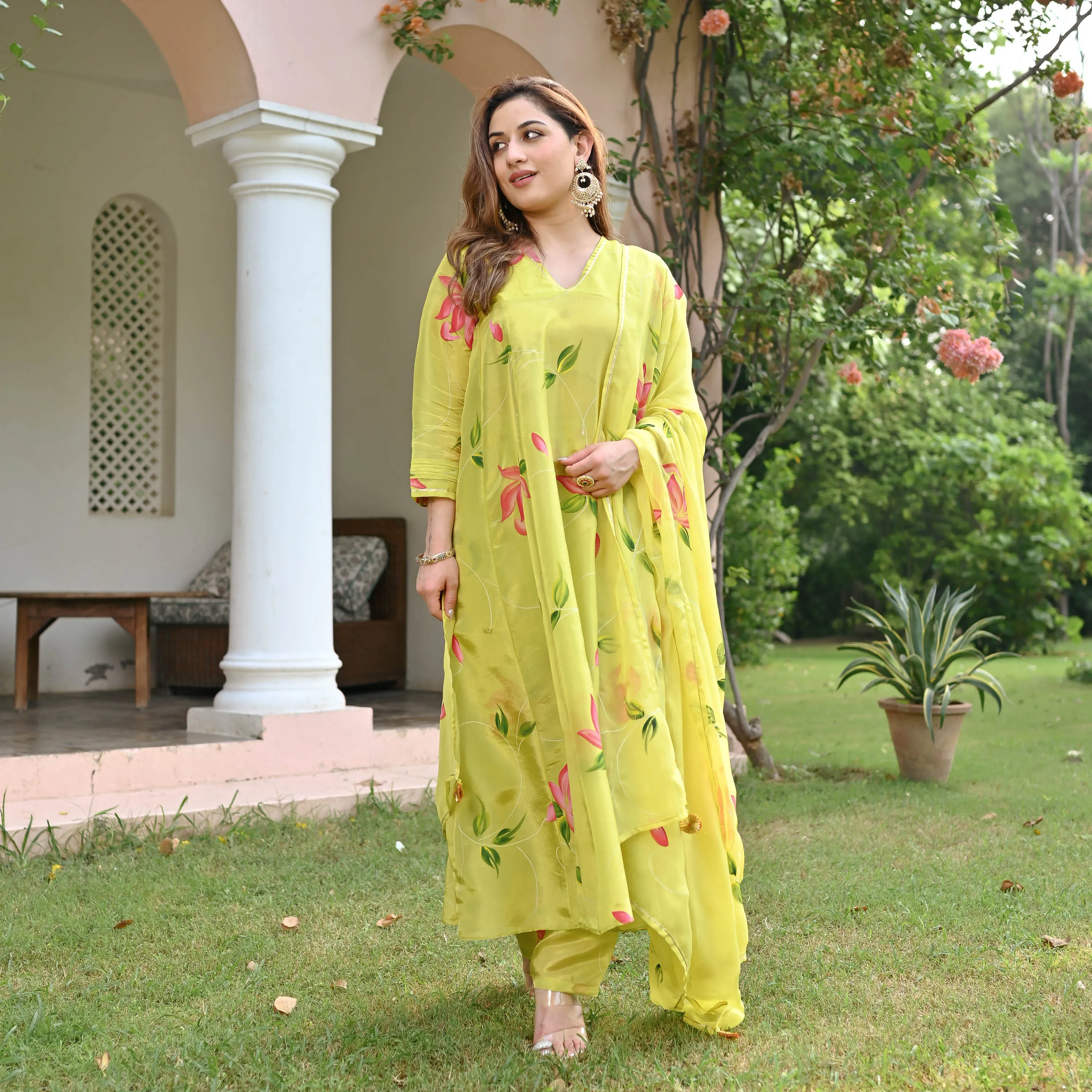 Yashvi Tissue Silk Suit set